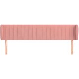  Vzglavje z ušesi roza 183x23x78/88 cm žamet | Shoptok.si