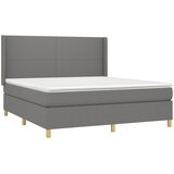  Okvir kreveta s oprugama i madrac svjetlosivi 180x200cm tkanina | shoptok.hr
