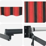 vidaXL Automatska uvlačiva tenda Narančasta i Smeđa 350x250 cm | shoptok.hr