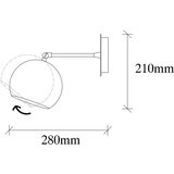 Opviq lights Sivani MR 708 Zidna lampa, bronzana | Eponuda.ba