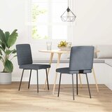 Maison Chic Jedilni stoli - Vzorci stoli 2 kosa temno siv žamet A517, (22031885) | Shoptok.si