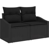  Set 12 komada vrtnog kauča s jastučićima crni poliratan akacija | shoptok.hr