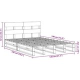 vidaXL Posteljni okvir brez vzmetnice bel 120x190 cm trdna borovina | Shoptok.si