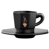 Bialetti skodelice za espresso, osmerokotne, 4 delni set - črna/baker | Shoptok.si