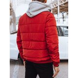 DStreet Men's Red Quilted Winter Jacket