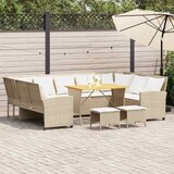  4-dijelni set vrtnih sofa s jastucima bež od poliratana | shoptok.hr