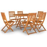  7-dijelni vrtni blagovaonski set od masivnog bagremovog drva | shoptok.hr
