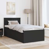  Okvir za krevet Crna 90 x 200 cm Konstruirano drvo - Crna 90 x 200 cm | shoptok.hr