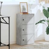 vidaXL Regal za knjige boja betona 40x24x77 cm konstruirano drvo | shoptok.hr