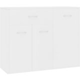 Maison Chic Komoda - Predalnik bela 88x30x70 cm iverna plošča, (21716128) Cene