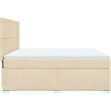  Krevet s oprugama i madracem krem 180x200 cm od tkanine | shoptok.hr