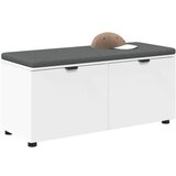  Haldna klop z blazino s shranjevanjem Bela 100 x 38 x 46 cm, (5000155723) | Shoptok.si