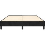  Okvir za krevet s oprugom crni 140 x 190 cm baršunasti | shoptok.hr