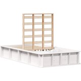  Krevetna konstrukcija Bijelo 90 x 200 cm Čvrsto borovo drvo | shoptok.hr