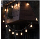  LED solarni lanac STARLIGHT NEO sa prigušivačem 20xE27/3,7V 2700K IP54 1200 mAh 11,5m + sa daljinskim upravljačem | Eponuda.com
