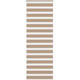 Zebra zavjesa Pješčano smeđa 70x230 cm Širina tkanine 65,9 cm Poliester | Shoptok.si