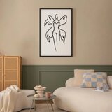  Slika - Butterfly Woman (1 Part) Vertical 80x120 U crnom drvenom okviru | shoptok.hr