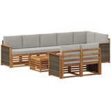  Setovi sofa Čvrsto drvo akacije | shoptok.hr