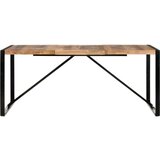  Blagovaonski stol 180 x 90 x 75 cm od masivnog drva i šišama | shoptok.hr