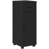 vidaXL Komplet pohištva za kopalnico 4 pcs Črna 61 x 35 x 64 cm | Shoptok.si