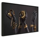  Slika - Midass Touch (1 Part) Wide 120x80 U crnom drvenom okviru | shoptok.hr