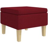 Furnova Stolček z lesenimi nogami vinsko rdeče blago, (22060705) | Shoptok.si