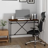  Radni stol boja dimljenog hrasta 100x50x75 cm drvo i željezo | shoptok.hr
