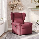  Naslonjač od tkanine crvena boja vina | shoptok.hr