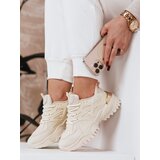 DStreet Sneakersy damskie CILLE beżowe | shoptok.hr