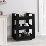  Kolica crna 60 x 45 x 80 cm od konstruiranog drva | shoptok.hr