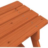  Stol za piknik za 4 djece s otvorom za suncobran od jelovine | shoptok.hr