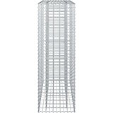  Gabionski uzdignuti krevet Srebrno 90 x 50 x 150 cm - 90 x 50 x 150 cm | shoptok.hr