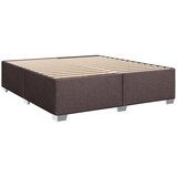  Krevet s oprugama i madracem tamnosmeđi 200x200 cm od tkanine | shoptok.hr