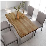  Blagovaonski stol 154x80x76 cm od masivnog bagremovog drva | shoptok.hr