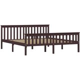 Maison Chic Posteljni okvir - Dvoposteljna postelja - Zakonska postelja temno rjav iz trdne borovine 180x200 cm -J5622, (21770266) | Shoptok.si