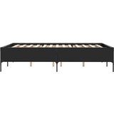 vidaXL Okvir za krevet crni 120x190 cm konstruirano drvo i metal | shoptok.hr
