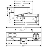 Hansgrohe 13151400 ShowerTablet Select termostatska armatura za kad | Shoptok.si