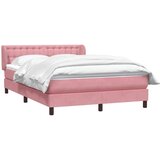  Box Spring krevet s madracem ružičasti 140x220 cm baršun | shoptok.hr