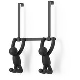 Umbra Črn plastični obešalnik za vrata 22 cm Buddy - Umbra Cene