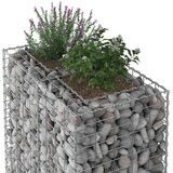  Gabionski uzdignuti krevet Srebrno 90 x 50 x 150 cm - 90 x 50 x 150 cm | shoptok.hr