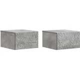 montirana na zid 2 pcs Betonska siva 34,5 x 33 x 20 cm