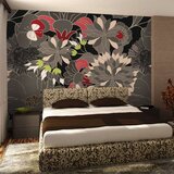  Tapeta - floral design - gray 300x231 Cijene