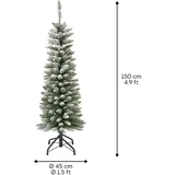 novogodišnja jelka 150 cm zeleno bela 684020