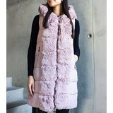 Gemre Pink jacket with detachable fur-trimmed sleeves Louis | Shoptok.si