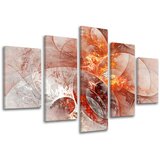  Slike na platnu 5-delne abstrakt AB053E50 (moderne slike na) | shoptok.hr