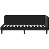  Kutni okvir kreveta Crna 80 x 200 cm Baršun | shoptok.hr