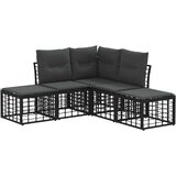  Set vanjskih sofa Crna Poliester - Crna bez stola | shoptok.hr