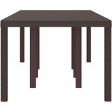  Vrtna miza Rjava 250x100x73 cm Poli ratan, (22008369) | Shoptok.si