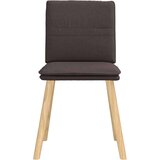  Jedilni stoli 4 kosi temno rjavo blago, (21832390) | Shoptok.si