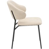 MID.YOU STOL, kovina, tekstil črna, bež | Shoptok.si